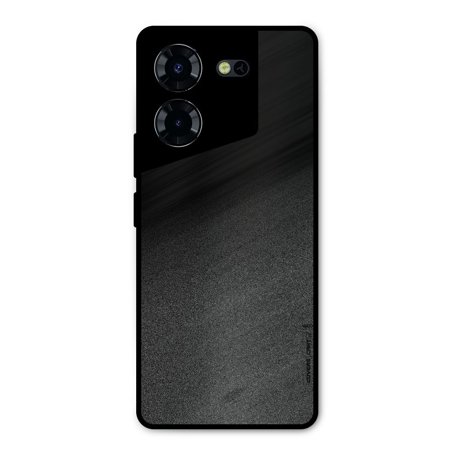 Black Grey Noise Fusion Metal Back Case for Tecno Pova 5 Pro 5G
