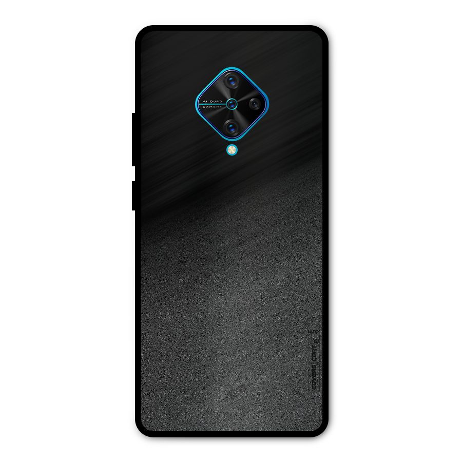 Black Grey Noise Fusion Metal Back Case for Vivo S1 Pro