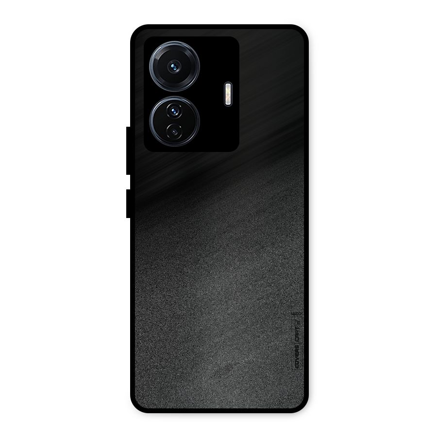 Black Grey Noise Fusion Metal Back Case for Vivo T1 Pro