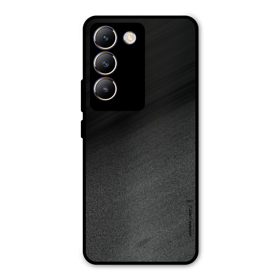 Black Grey Noise Fusion Metal Back Case for Vivo T3 5G