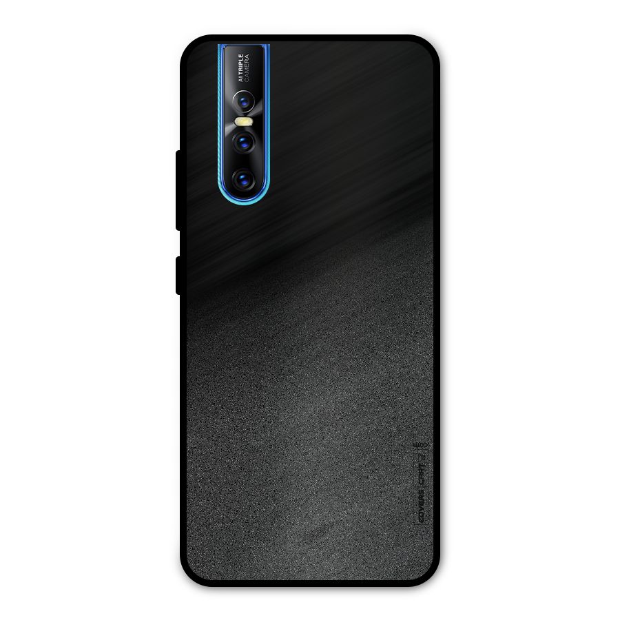 Black Grey Noise Fusion Metal Back Case for Vivo V15 Pro