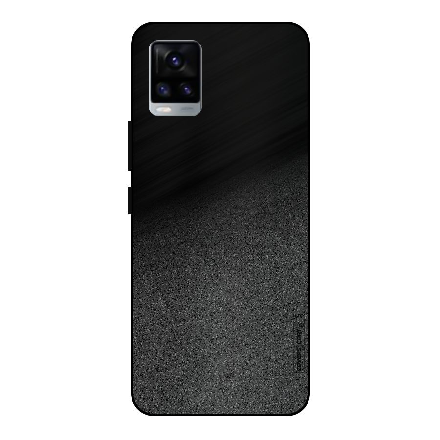 Black Grey Noise Fusion Metal Back Case for Vivo V20