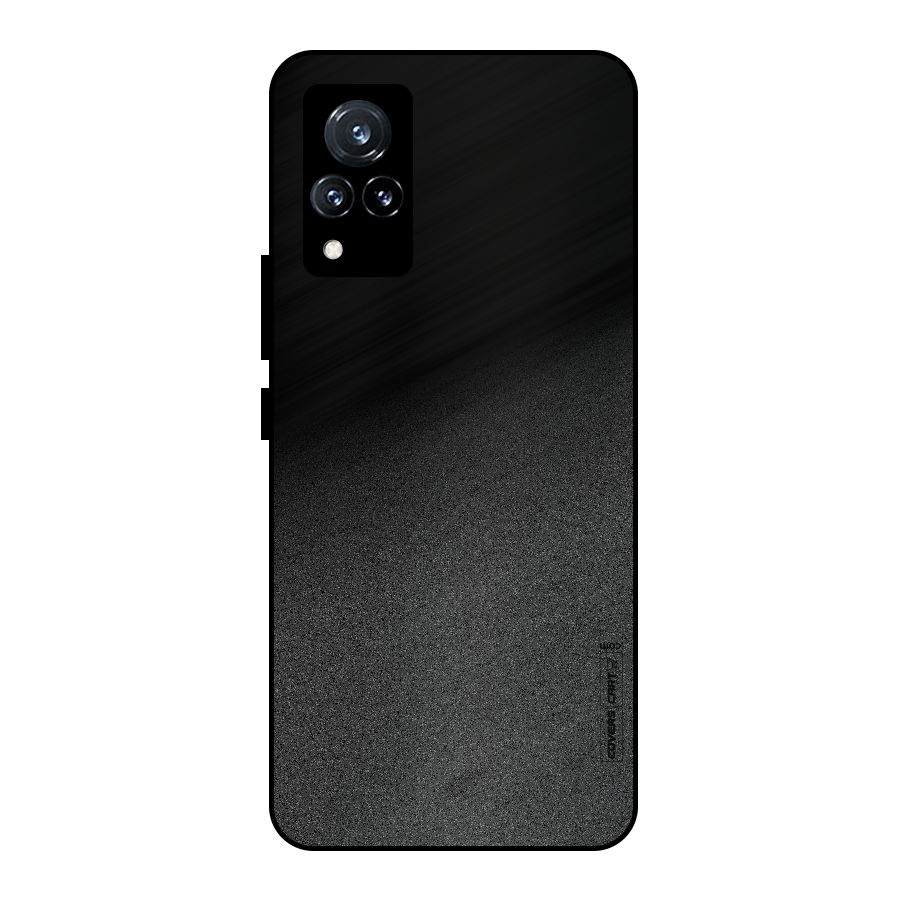 Black Grey Noise Fusion Metal Back Case for Vivo V21 5G
