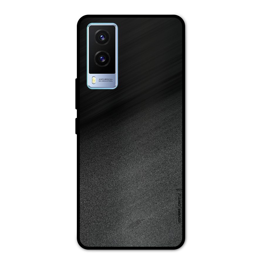 Black Grey Noise Fusion Metal Back Case for Vivo V21e 5G
