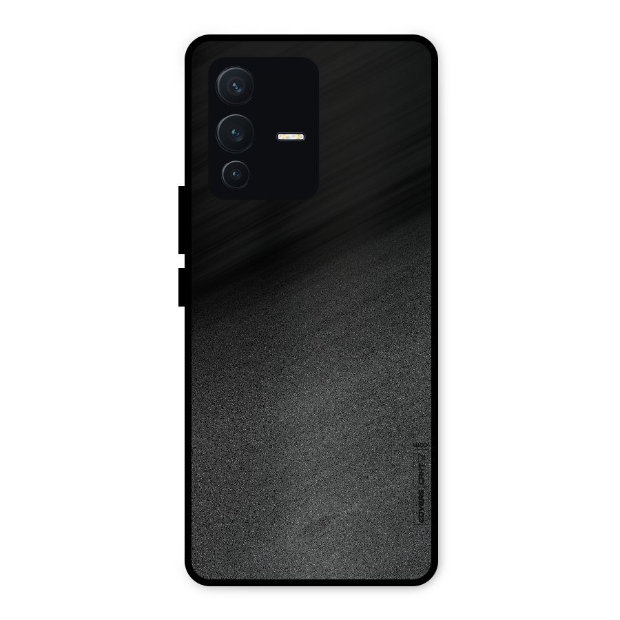 Black Grey Noise Fusion Metal Back Case for Vivo V23 5G