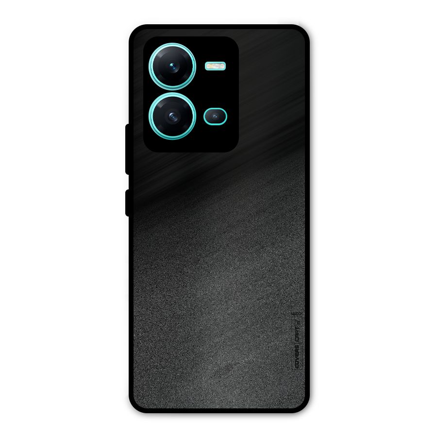 Black Grey Noise Fusion Metal Back Case for Vivo V25