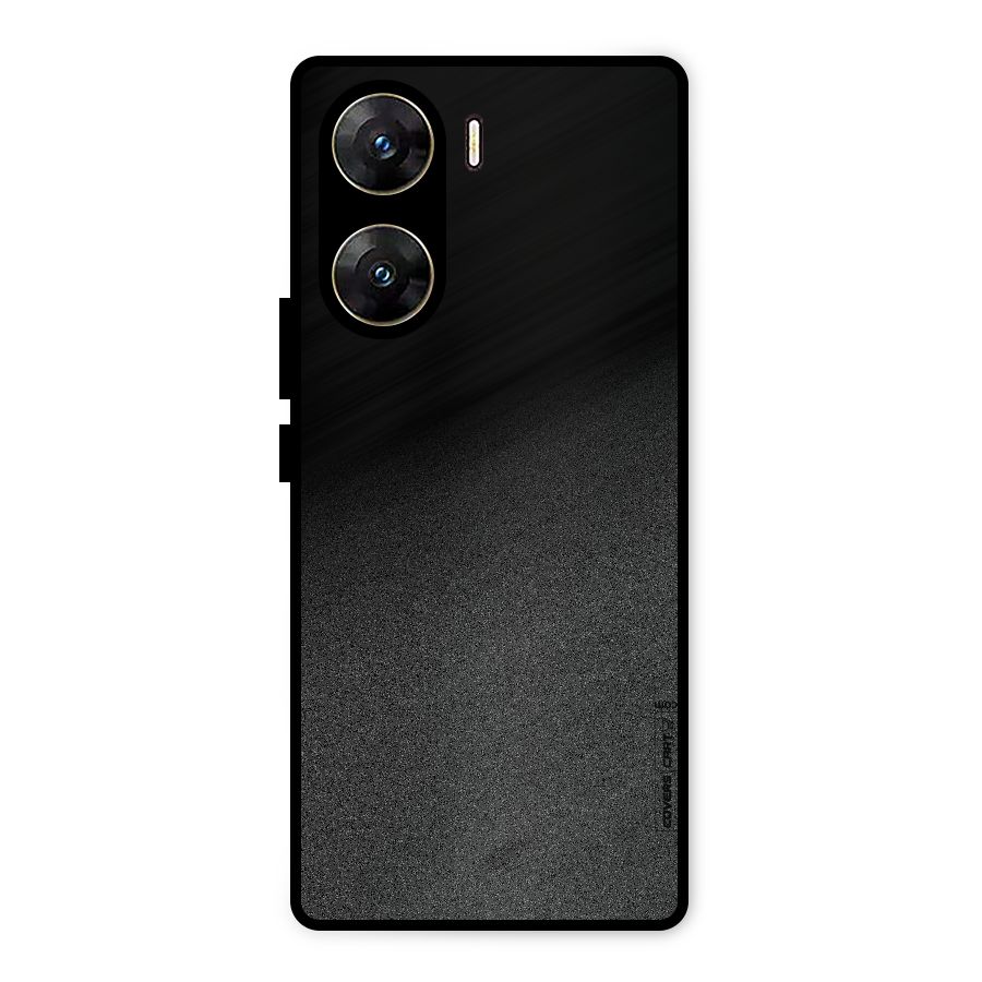 Black Grey Noise Fusion Metal Back Case for Vivo V29e