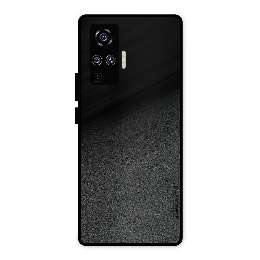 Black Grey Noise Fusion Metal Back Case for Vivo X50 Pro