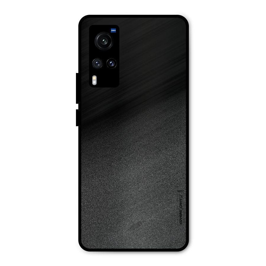 Black Grey Noise Fusion Metal Back Case for Vivo X60