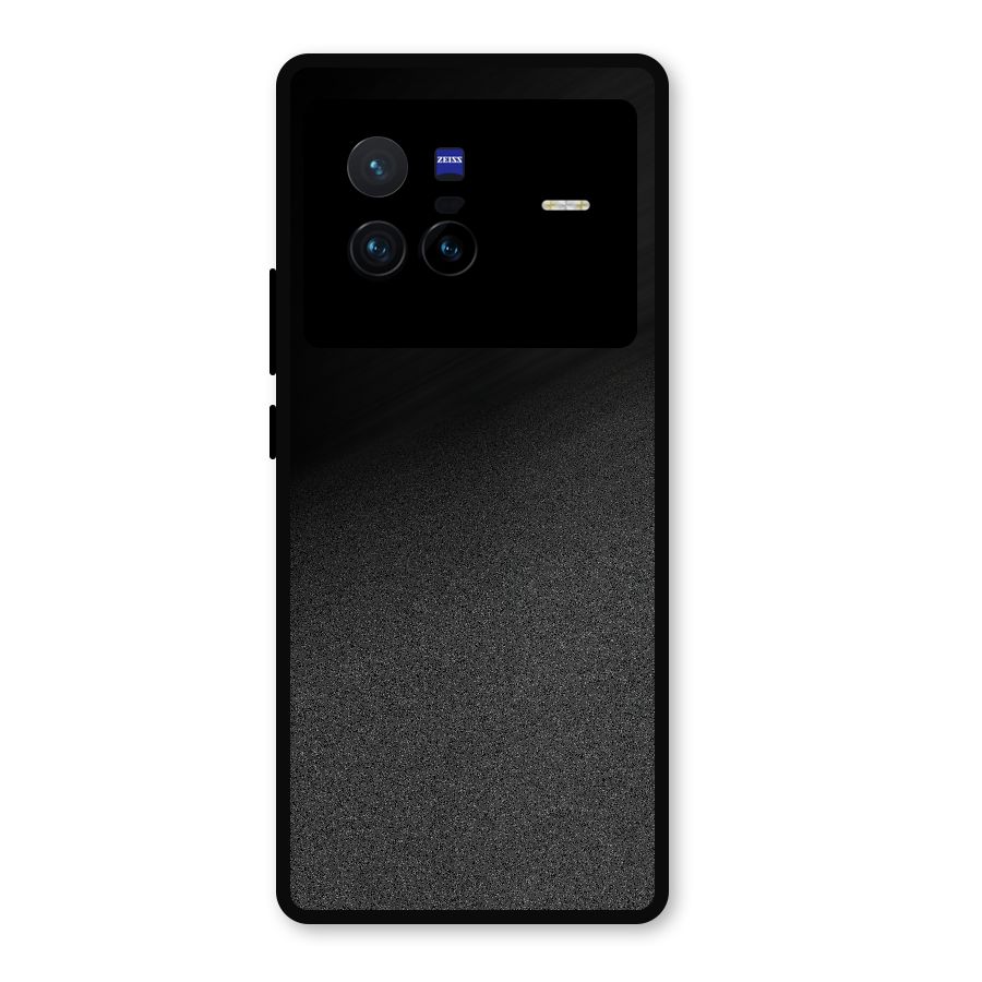Black Grey Noise Fusion Metal Back Case for Vivo X80