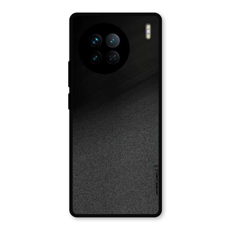 Black Grey Noise Fusion Metal Back Case for Vivo X90