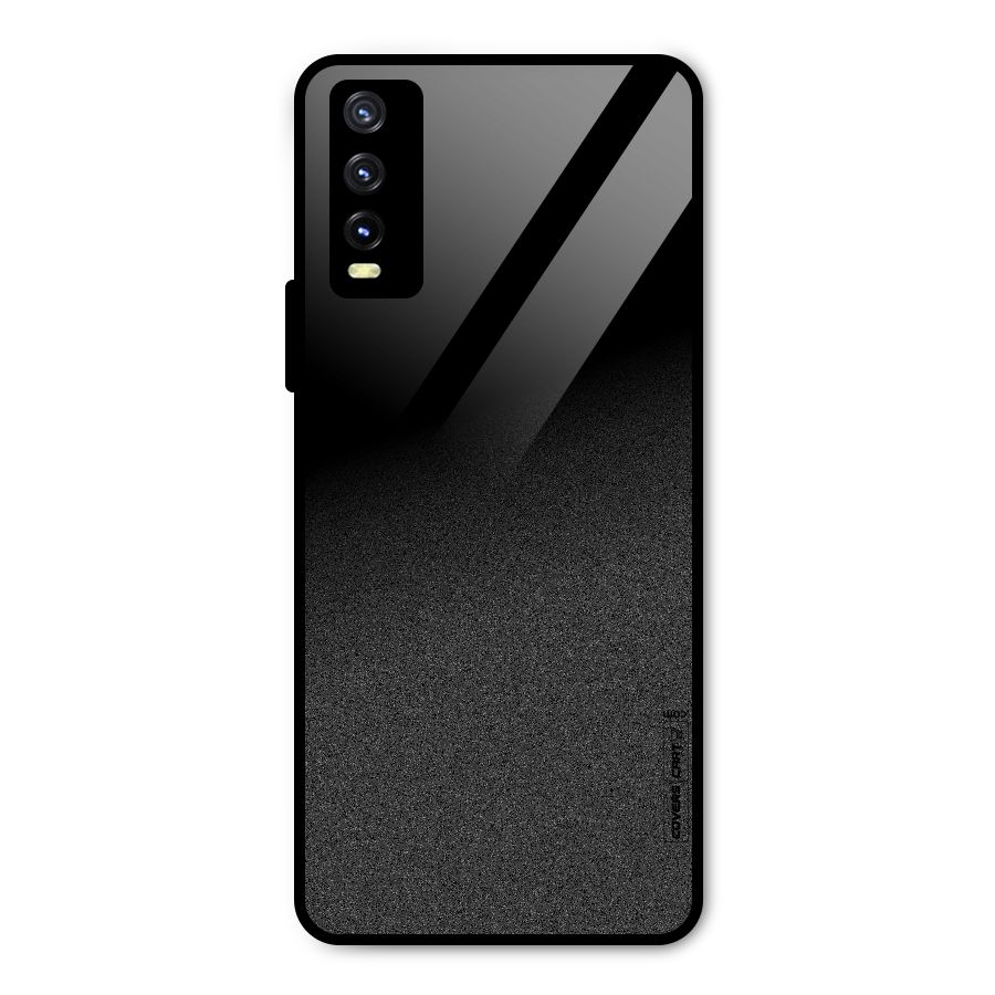Black Grey Noise Fusion Metal Back Case for Vivo Y20g