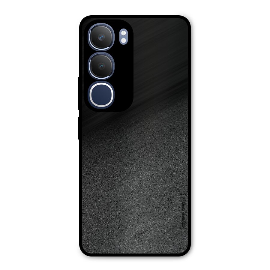 Black Grey Noise Fusion Metal Back Case for Vivo Y29