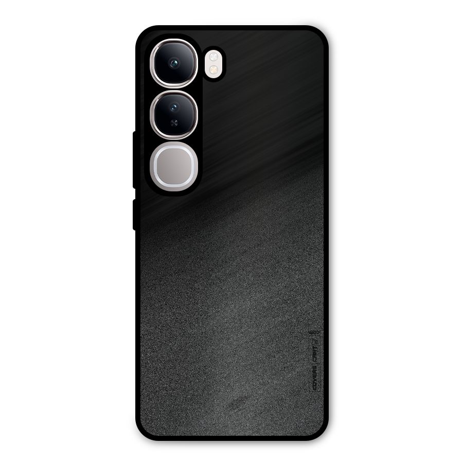 Black Grey Noise Fusion Metal Back Case for Vivo Y300