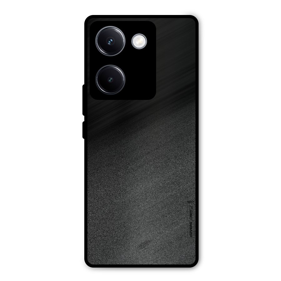 Black Grey Noise Fusion Metal Back Case for Vivo Y300 Plus