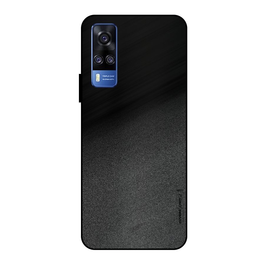Black Grey Noise Fusion Metal Back Case for Vivo Y51