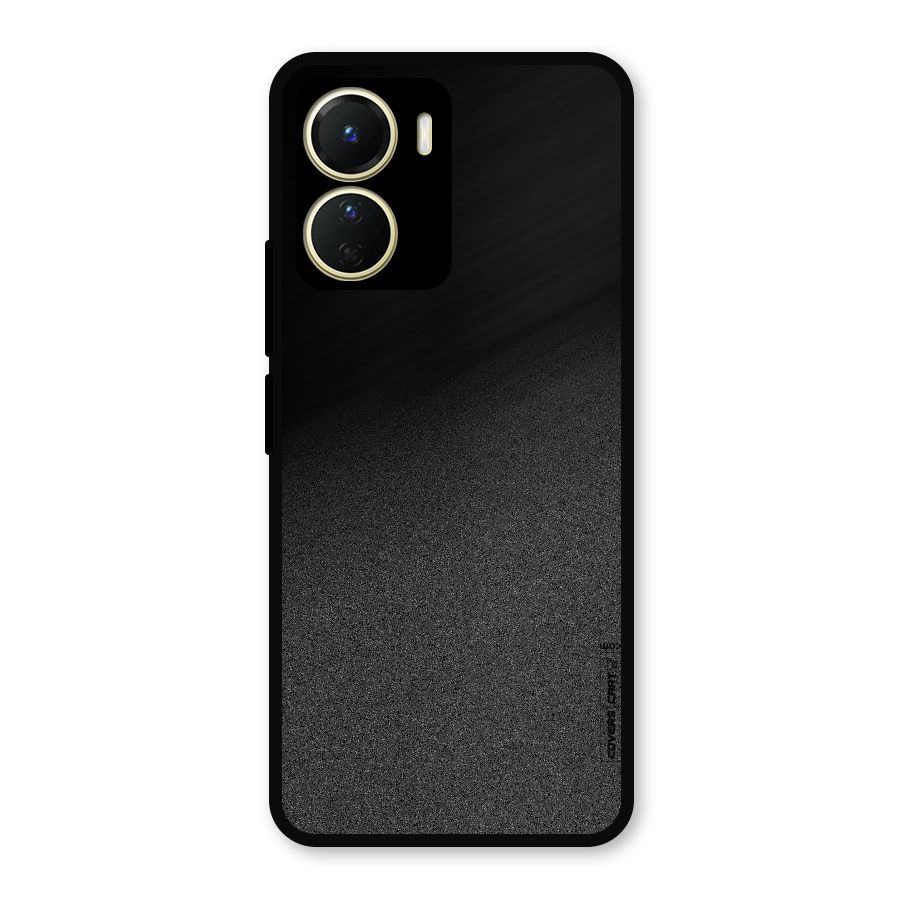 Black Grey Noise Fusion Metal Back Case for Vivo Y56