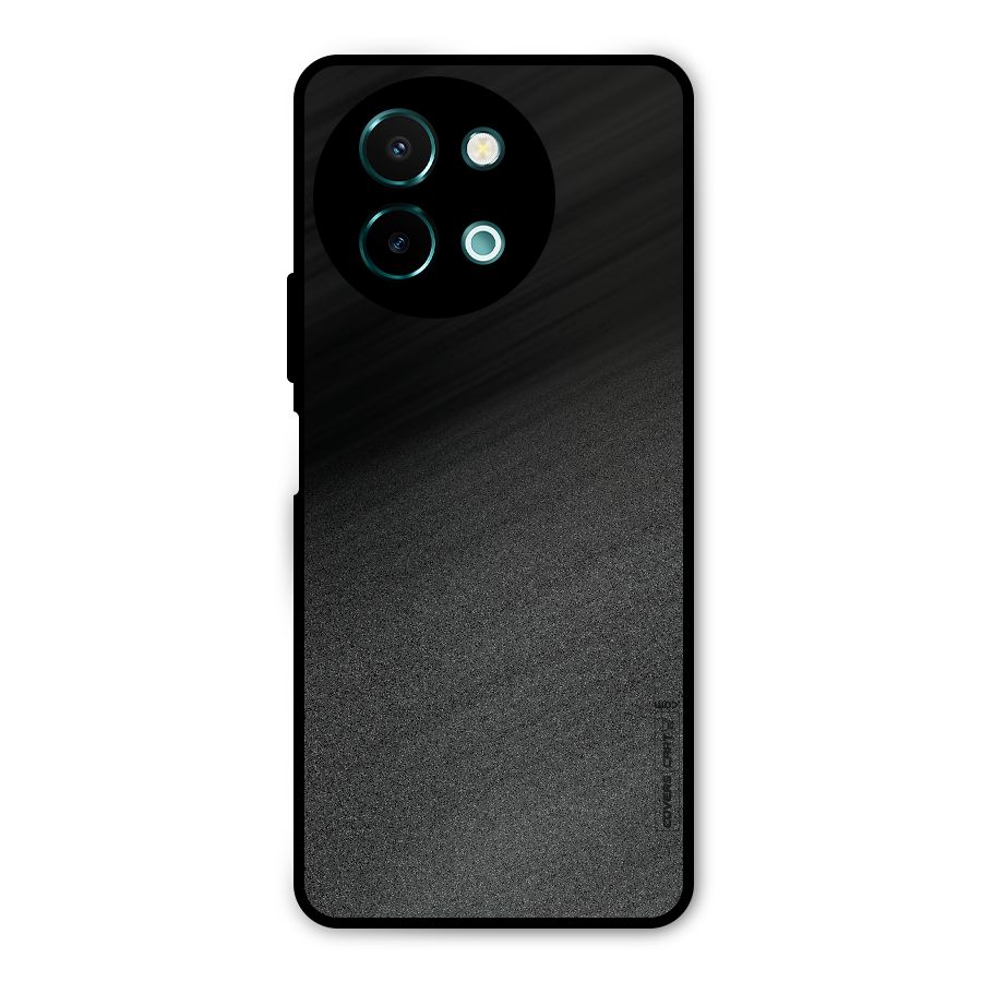 Black Grey Noise Fusion Metal Back Case for Vivo Y58