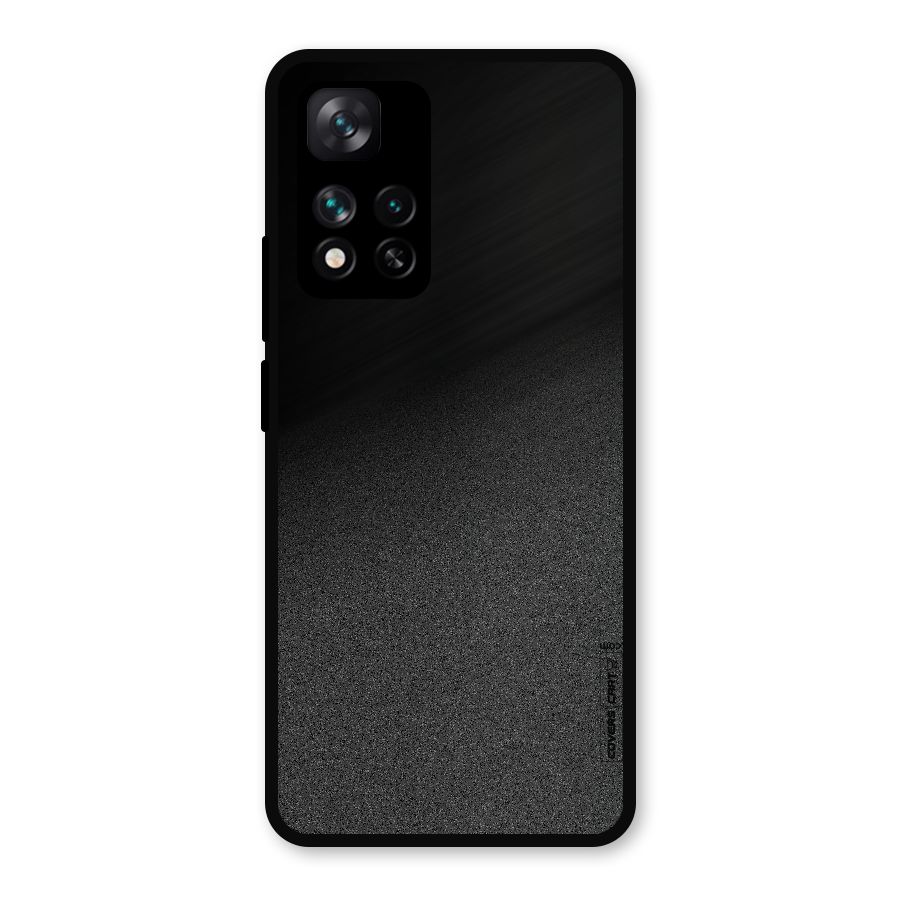 Black Grey Noise Fusion Metal Back Case for Xiaomi 11i 5G
