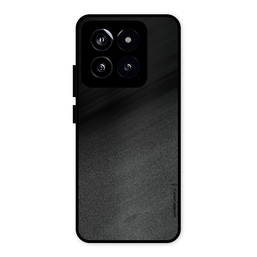 Black Grey Noise Fusion Metal Back Case for Xiaomi 14