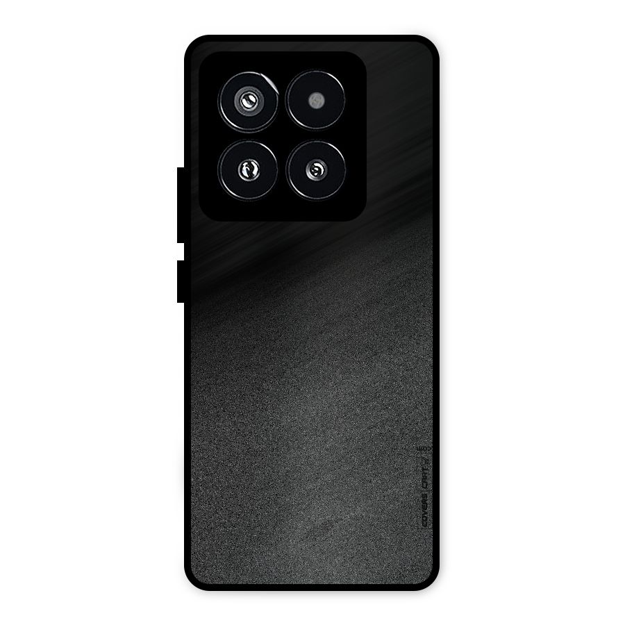 Black Grey Noise Fusion Metal Back Case for Xiaomi 14 Pro