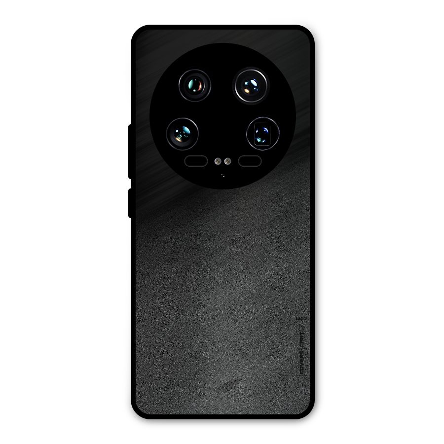 Black Grey Noise Fusion Metal Back Case for Xiaomi 14 Ultra