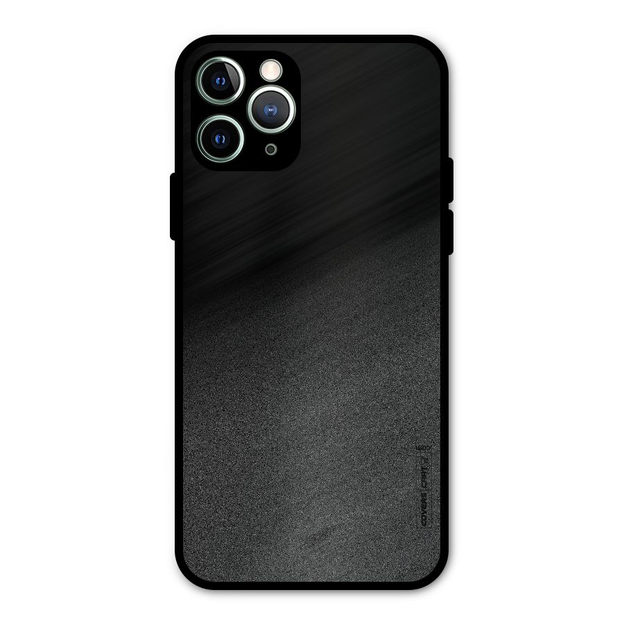 Black Grey Noise Fusion Metal Back Case for iPhone 11 Pro Max