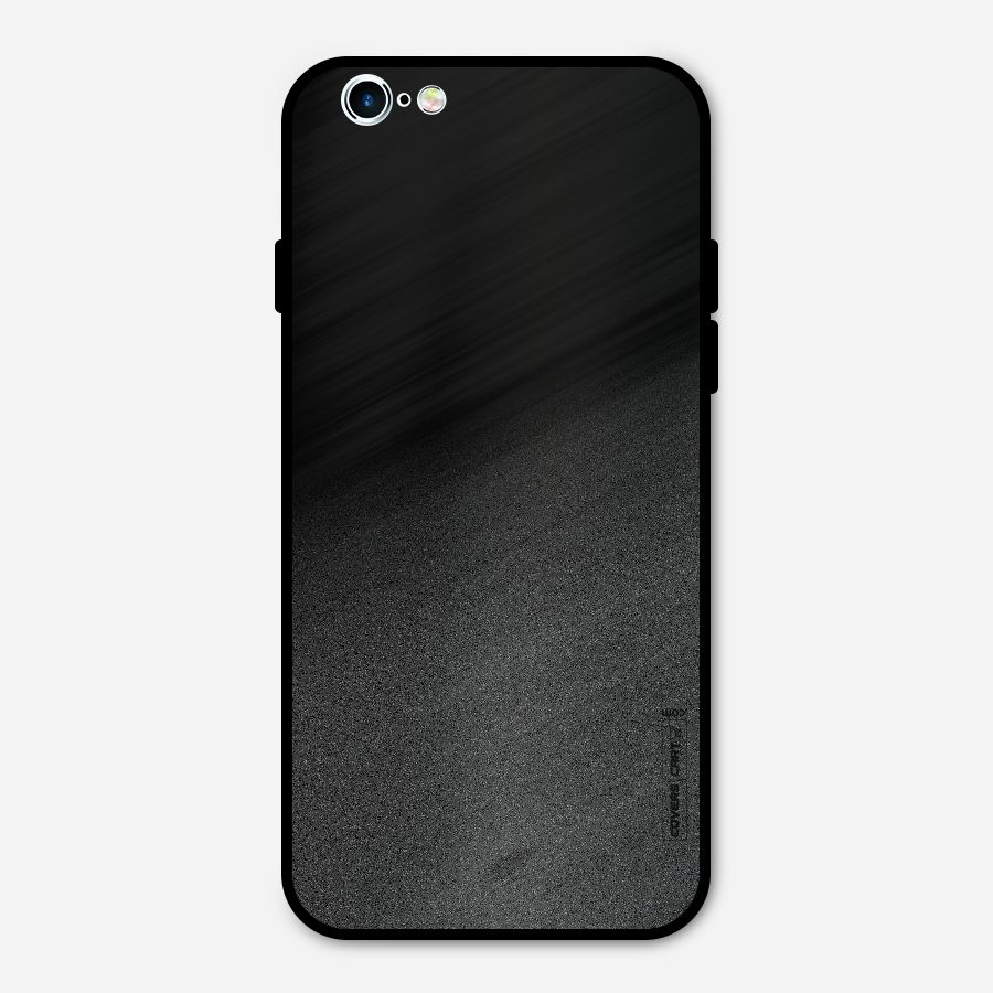 Black Grey Noise Fusion Metal Back Case for iPhone 6 6s