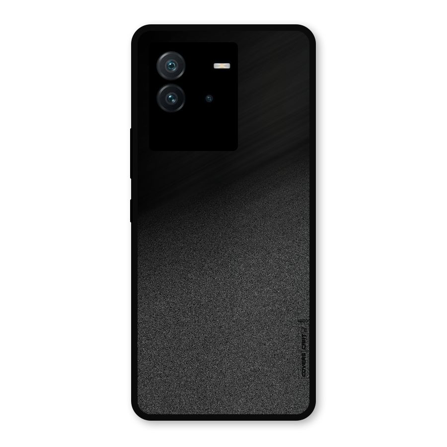 Black Grey Noise Fusion Metal Back Case for iQOO Neo 6 5G