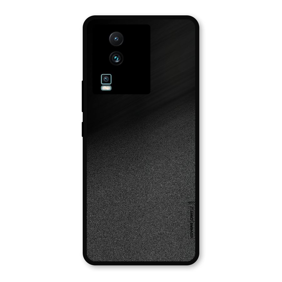 Black Grey Noise Fusion Metal Back Case for iQOO Neo 7