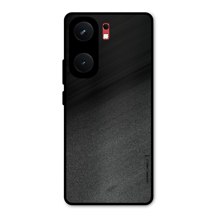 Black Grey Noise Fusion Metal Back Case for iQOO Neo 9 Pro