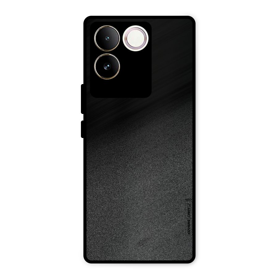 Black Grey Noise Fusion Metal Back Case for iQOO Z7 Pro
