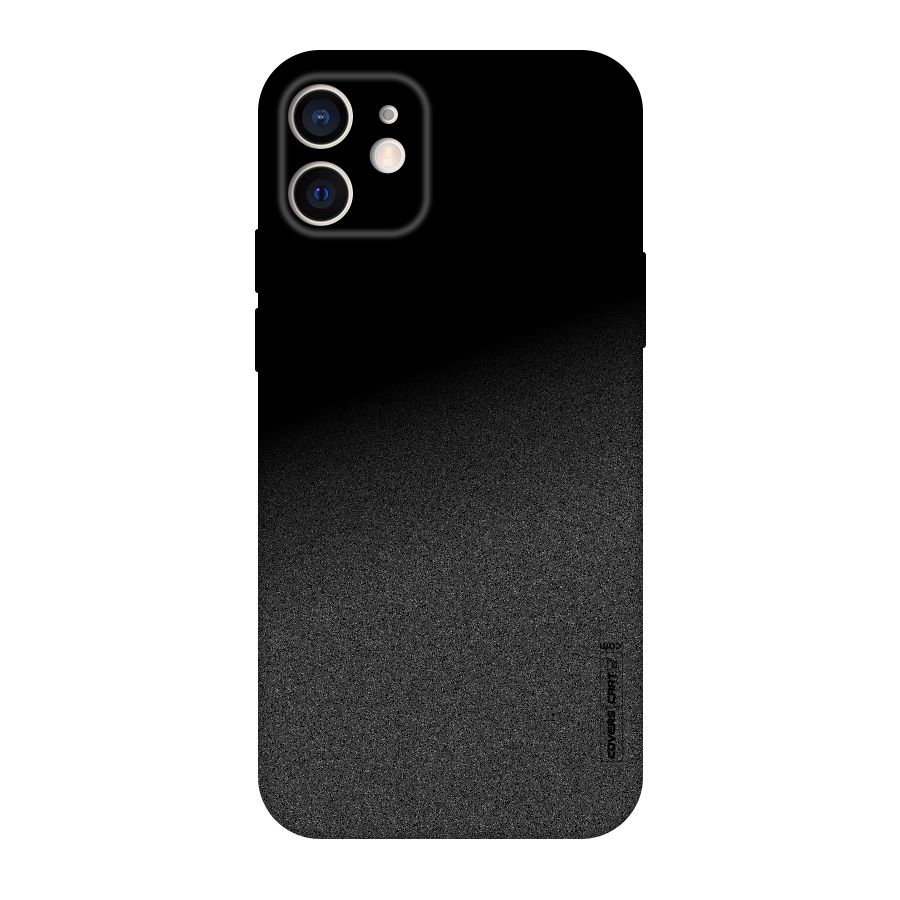 Black Grey Noise Fusion Original Polycarbonate Back Case for iPhone 12