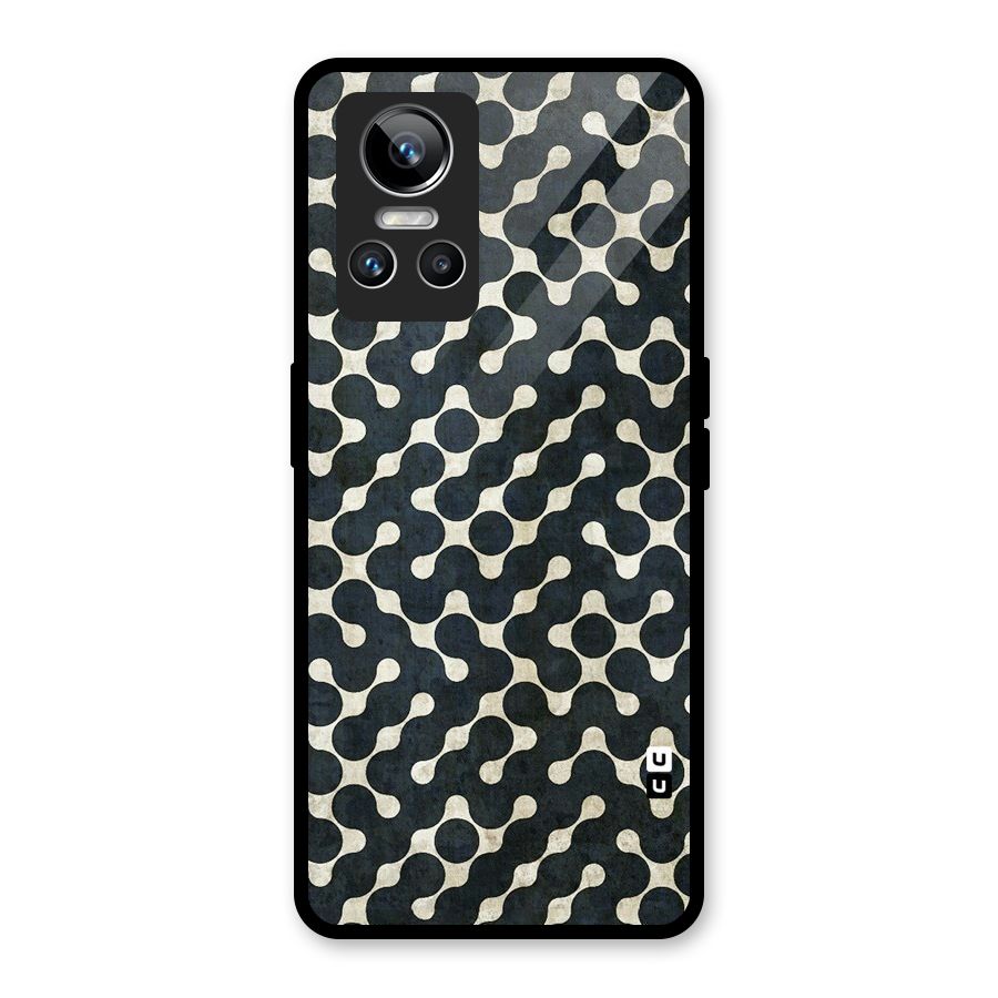 Black Maze Design Glass Back Case for Realme GT Neo 3