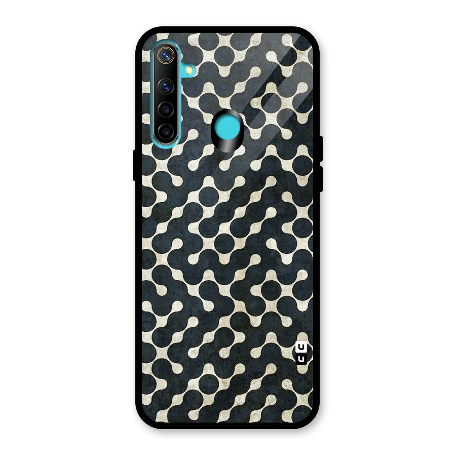 Black Maze Design Glass Back Case for Realme Narzo 10