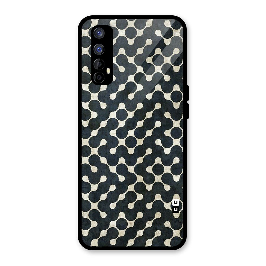 Black Maze Design Glass Back Case for Realme Narzo 20 Pro