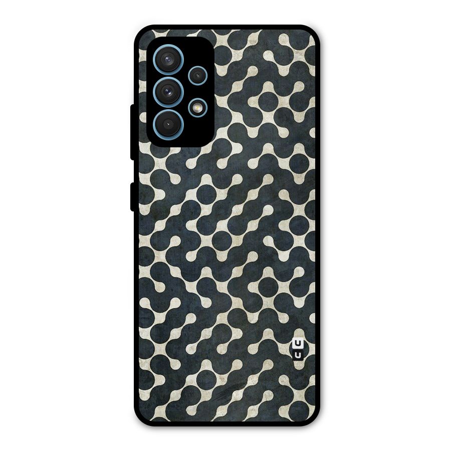 Black Maze Design Metal Back Case for Galaxy A32