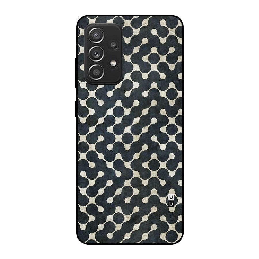 Black Maze Design Metal Back Case for Galaxy A52s 5G