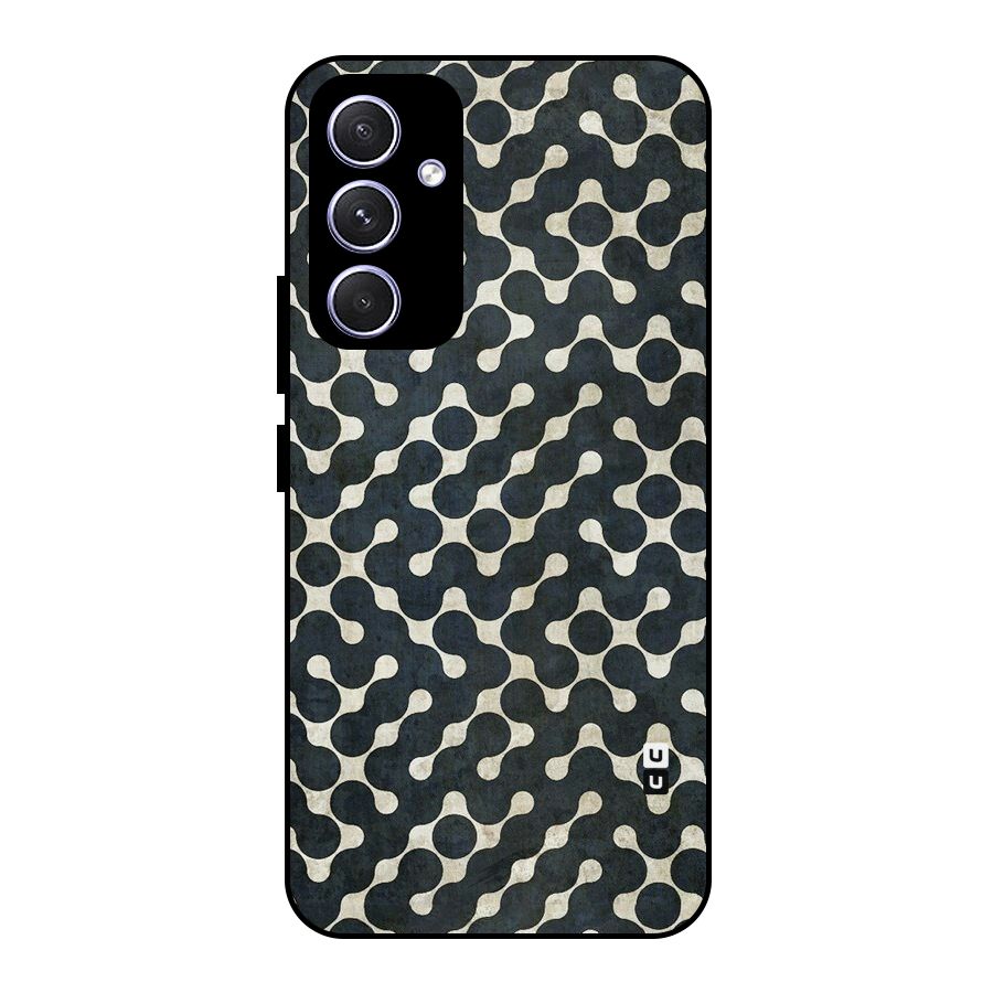 Black Maze Design Metal Back Case for Galaxy A54