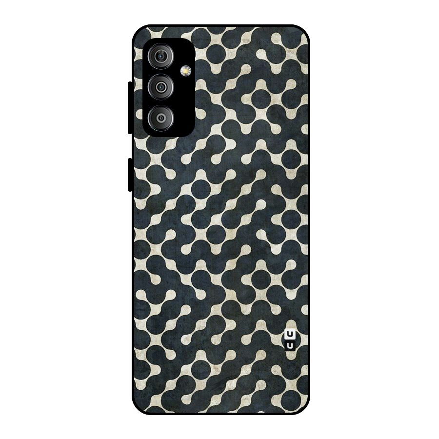Black Maze Design Metal Back Case for Galaxy F23
