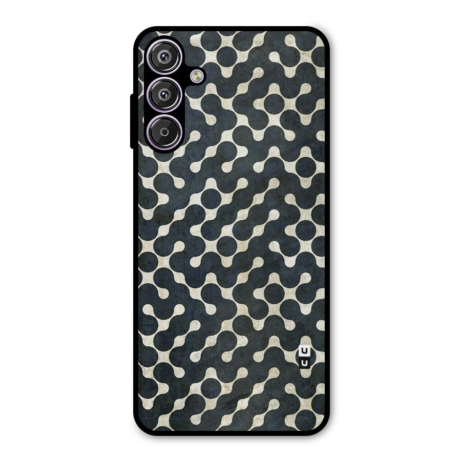 Black Maze Design Metal Back Case for Galaxy M15