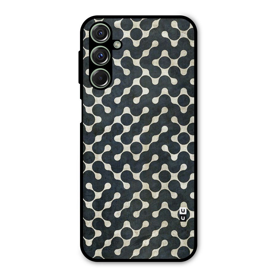 Black Maze Design Metal Back Case for Galaxy M34