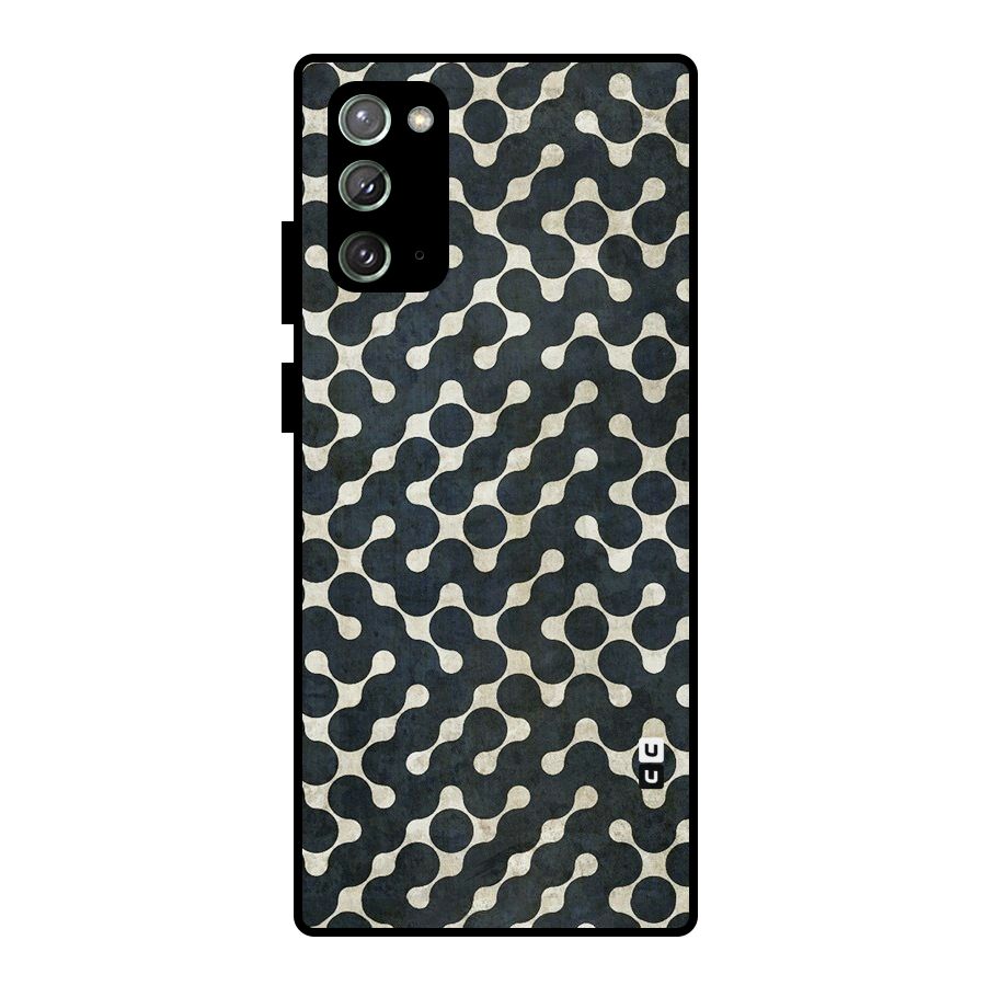 Black Maze Design Metal Back Case for Galaxy Note 20