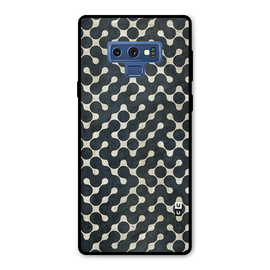 Black Maze Design Metal Back Case for Galaxy Note 9