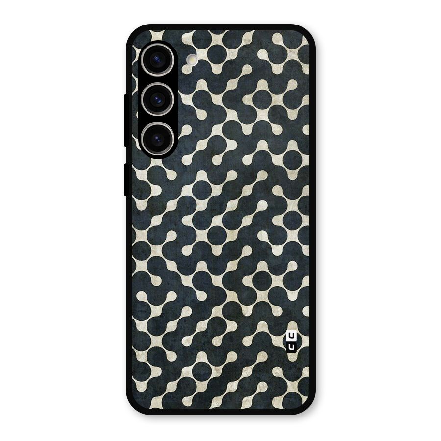 Black Maze Design Metal Back Case for Galaxy S23 Plus