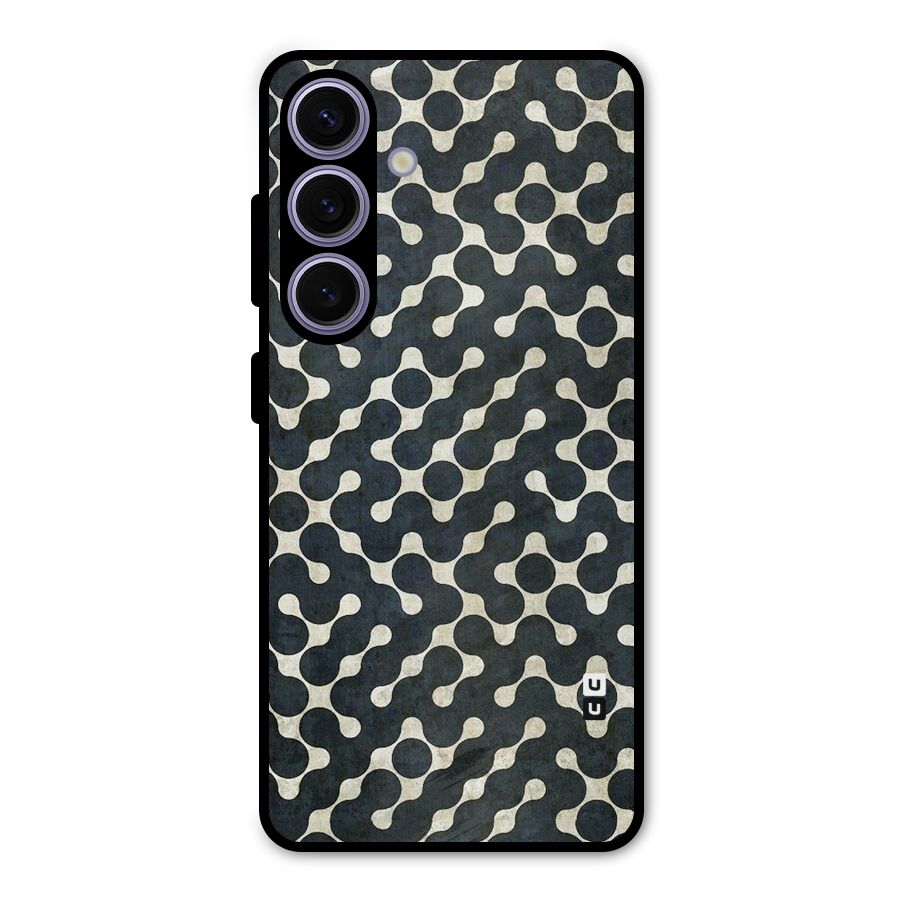 Black Maze Design Metal Back Case for Galaxy S24