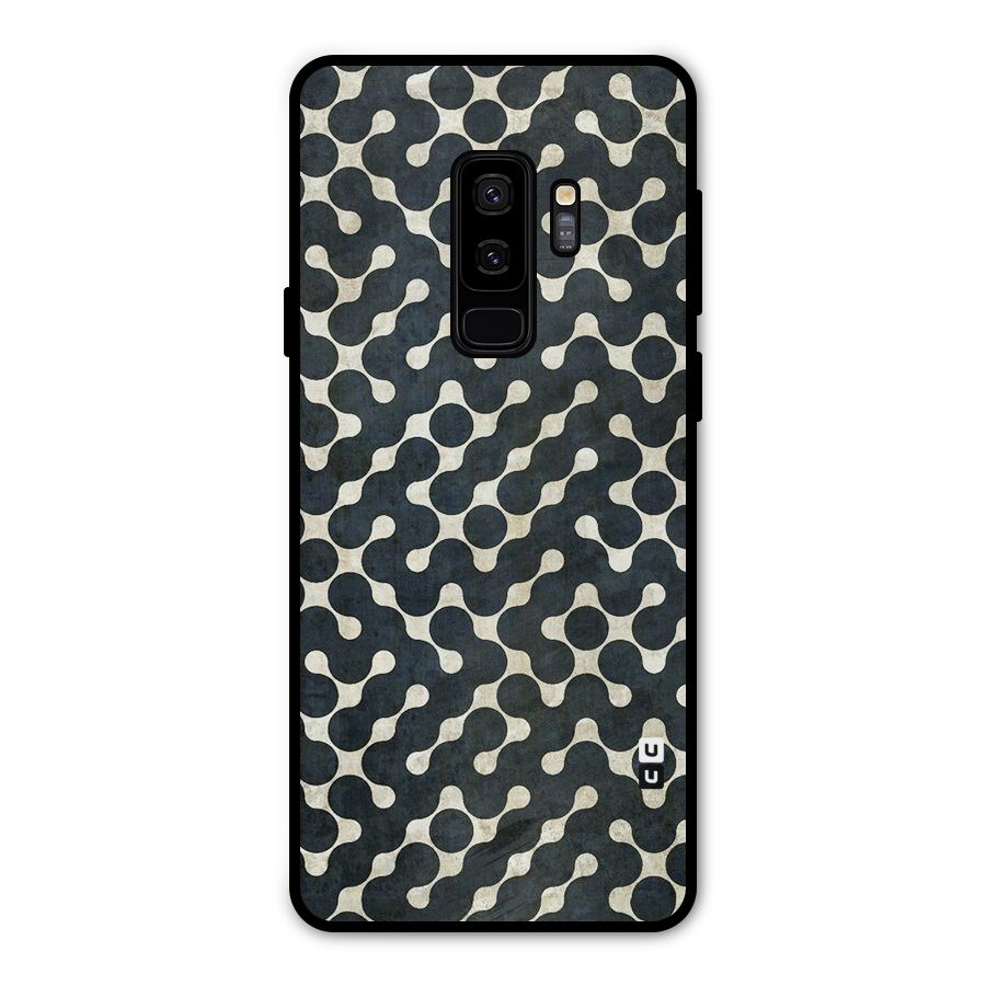 Black Maze Design Metal Back Case for Galaxy S9 Plus