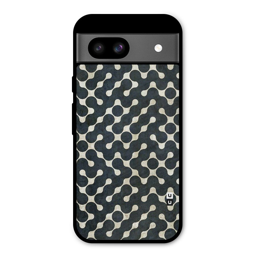 Black Maze Design Metal Back Case for Google Pixel 8a