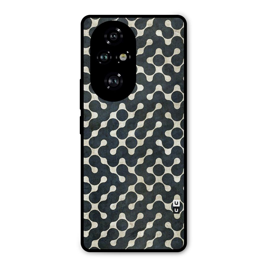 Black Maze Design Metal Back Case for Honor 200 Pro