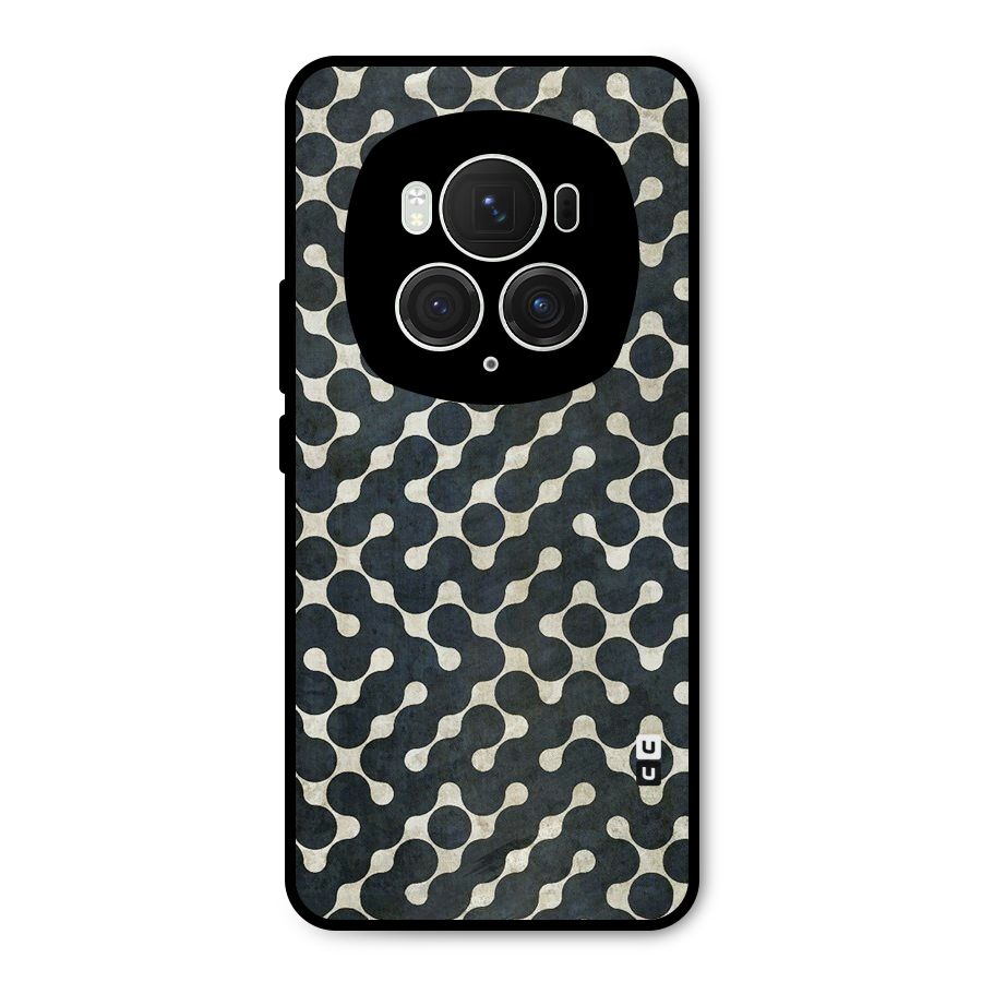 Black Maze Design Metal Back Case for Honor Magic6 Pro
